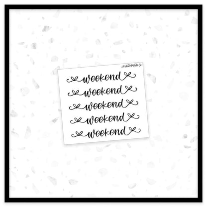 Weekend Banner // Foil