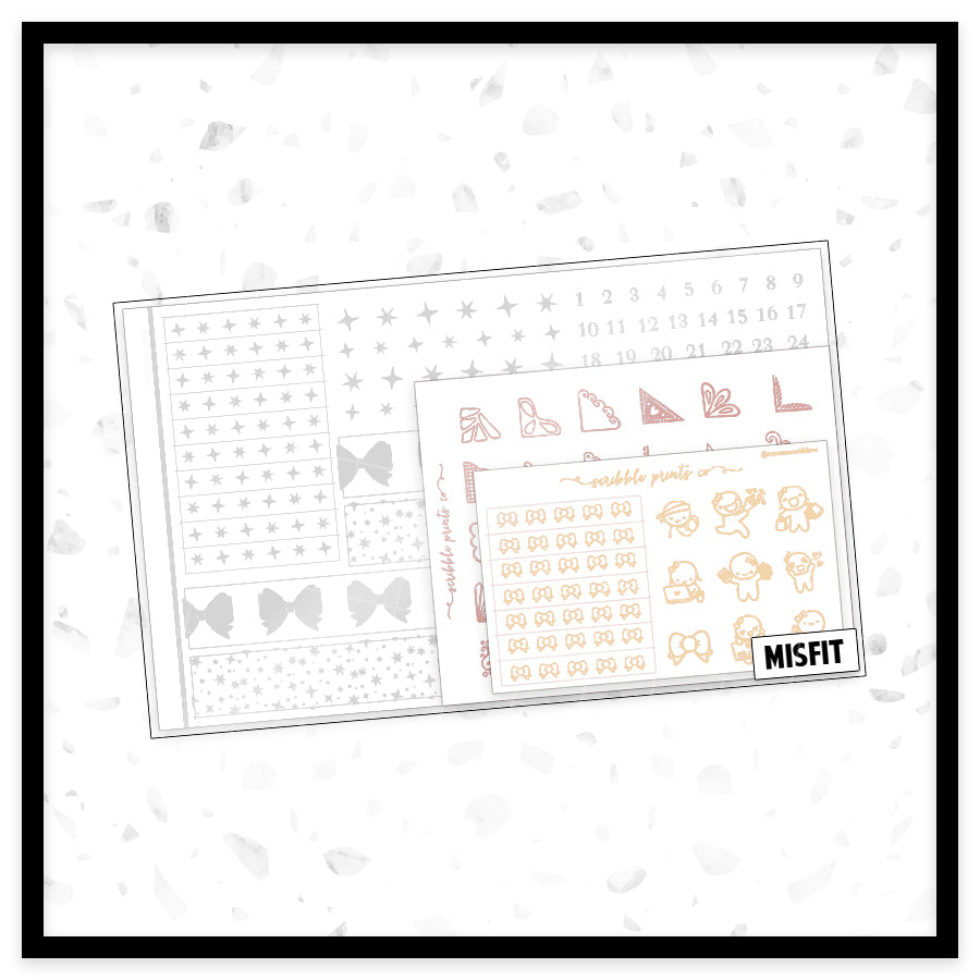 CORE - Foil Misfit Sticker Grab Bag! (10 Sheets)